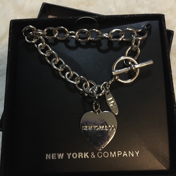 SOLD. New York & CO Silver-tone Charm Bracelet - Picture 2 of 5